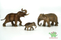 Preview: Schleich Asiatische Elefantenfamilie 14754 + 14753 + 14755